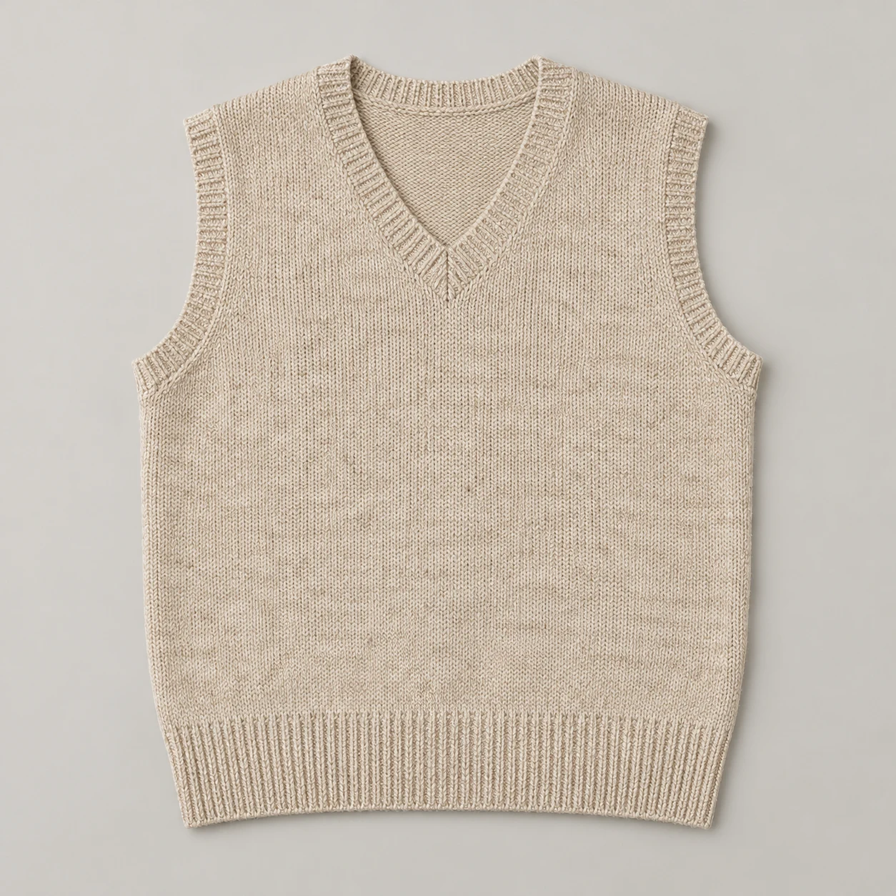 Simple knit vest